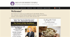 Desktop Screenshot of oregonbuddhisttemple.com