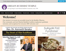 Tablet Screenshot of oregonbuddhisttemple.com